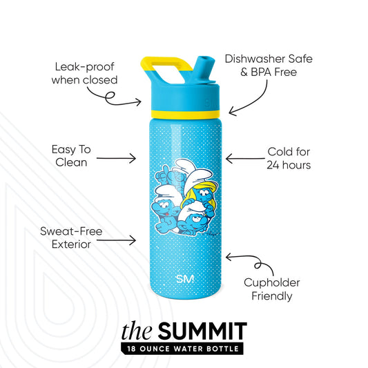 Summit Water Bottle with Straw Lid