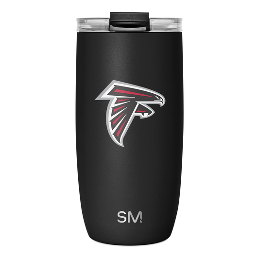 NFL Voyager Tumbler with Clear Flip Lid & Straw