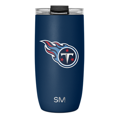 NFL Voyager Tumbler with Clear Flip Lid & Straw