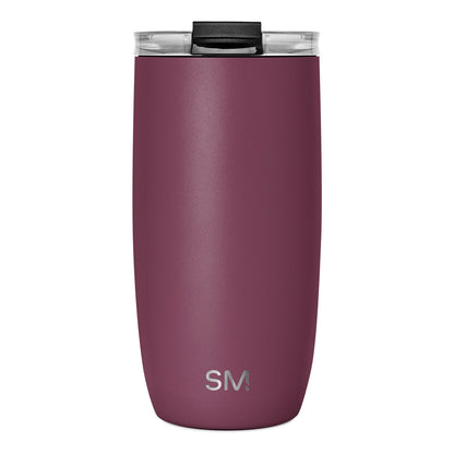 Voyager Tumbler with Clear Flip Lid & Straw
