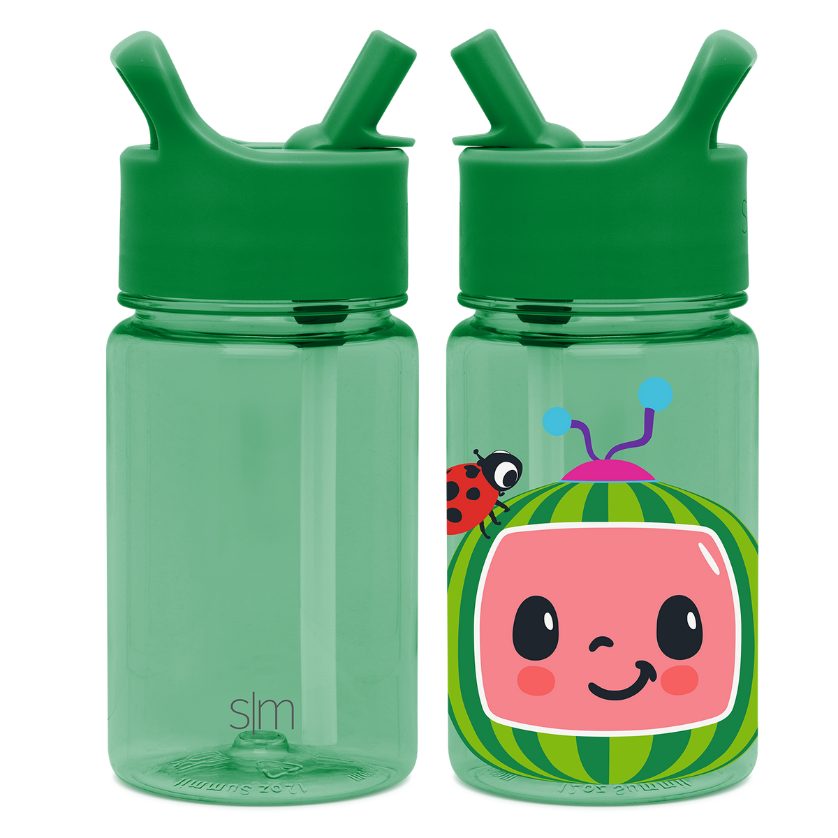 Summit Kids Plastic Water Bottle with Straw Lid