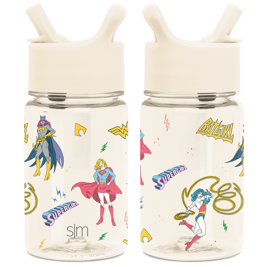 Summit Kids Plastic Water Bottle with Straw Lid