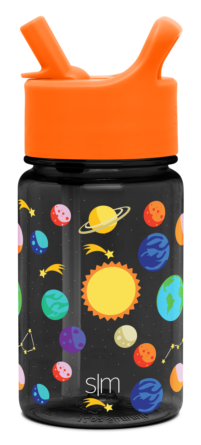 Summit Kids Plastic Water Bottle with Straw Lid