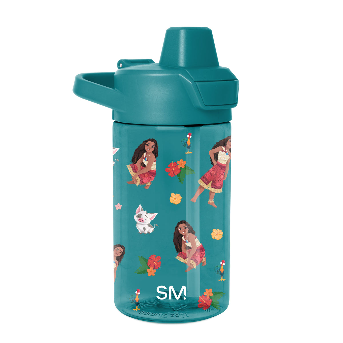 Summit Kids Plastic Water Bottle with Simple Flip Straw Lid