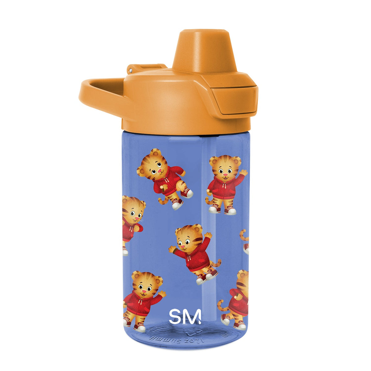 Summit Kids Plastic Water Bottle with Simple Flip Straw Lid