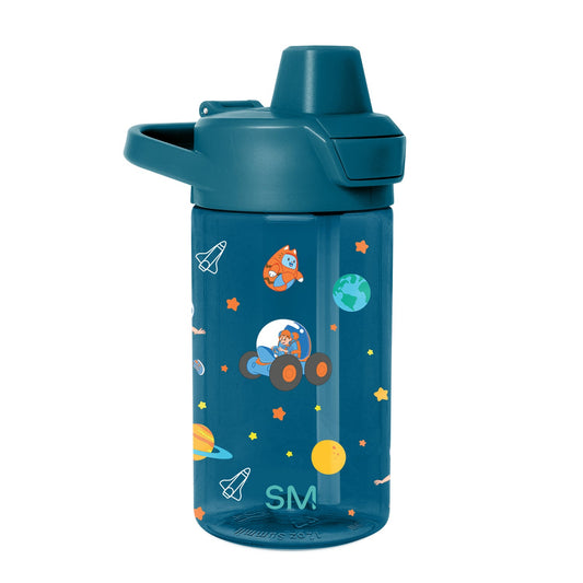 Summit Kids Plastic Water Bottle with Simple Flip Straw Lid
