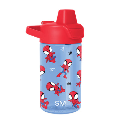 Summit Kids Plastic Water Bottle with Simple Flip Straw Lid
